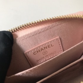Chanel маленький кошелек с застежкой-молнией и ромбовидным узором