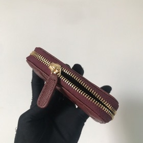 Chanel маленький кошелек с застежкой-молнией и ромбовидным узором