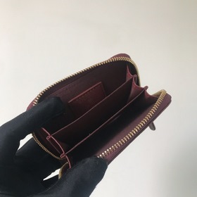 Chanel маленький кошелек с застежкой-молнией и ромбовидным узором