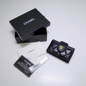 Кожа овцы CHANEL, кожаный кошелек с несколькими отделениями для к