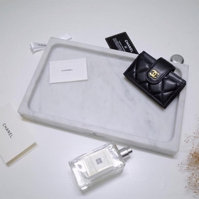 Кожа овцы CHANEL, кожаный кошелек с несколькими отделениями для к