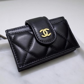 Кожа овцы CHANEL, кожаный кошелек с несколькими отделениями для к