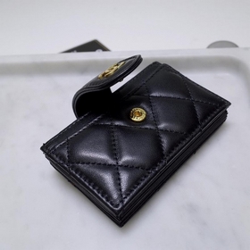 Кожа овцы CHANEL, кожаный кошелек с несколькими отделениями для к