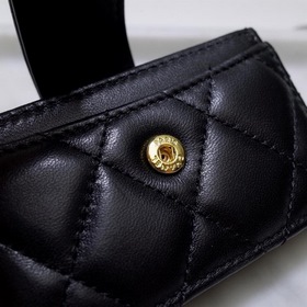 Кожа овцы CHANEL, кожаный кошелек с несколькими отделениями для к