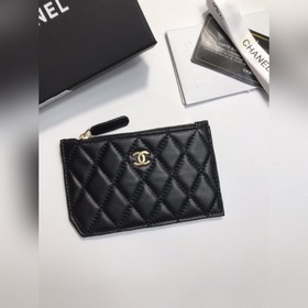 Chanel Кожаный кошелек из овечьей кожи, модель № 60084 Вмещает м