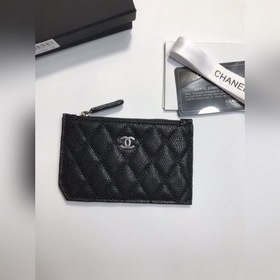 Chanel Кожаный кошелек из кожи с узором «икра» Модель № 60084 Вм