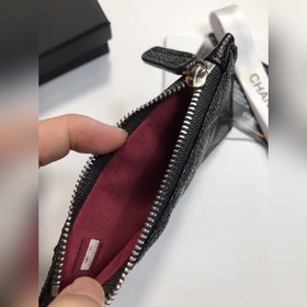 Chanel Кожаный кошелек из кожи с узором «икра» Модель № 60084 Вм