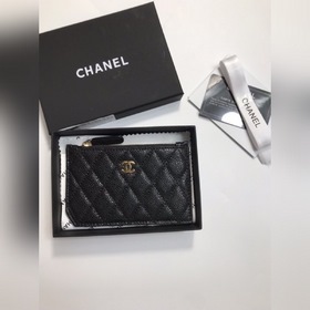 Chanel Кожаный кошелек для мелочи из кожи с икрой, модель № 60084