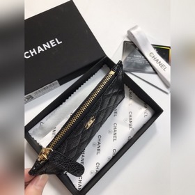Chanel Кожаный кошелек для мелочи из кожи с икрой, модель № 60084