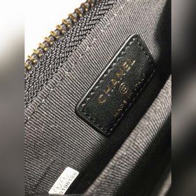 Chanel Кожаный кошелек из кожи с камушками, модель № 69271 (с зол