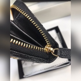 Chanel Кожаный кошелек из кожи с камушками, модель № 69271 (с зол