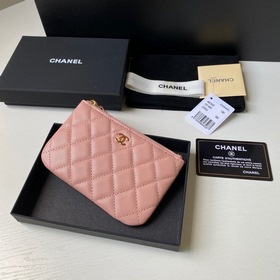 Chanel кошелек, модель A82365 Высококачественная кожа, металличес