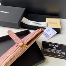 Chanel кошелек, модель A82365 Высококачественная кожа, металличес