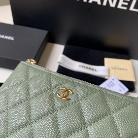 Chanel кошелек, модель A82365 Высококачественная кожа, металличес