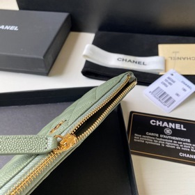 Chanel кошелек, модель A82365 Высококачественная кожа, металличес