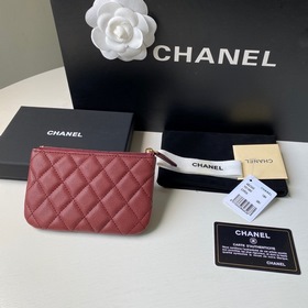Chanel кошелек, модель A82365 Высококачественная кожа, металличес
