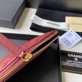 Chanel кошелек, модель A82365 Высококачественная кожа, металличес