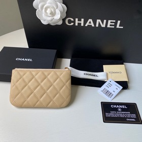 Chanel кошелек, модель A82365 Высококачественная кожа, металличес