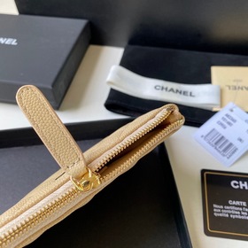 Chanel кошелек, модель A82365 Высококачественная кожа, металличес