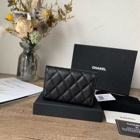CHANEL Классический кошелек с черной лентой и бриллиантами в форм