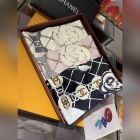 Классический шелковый платок Chanel. Высококачественный импортный