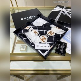 CHANEL Серенада с принтом камелии, 90% шелк, 100% шелк высшего к
