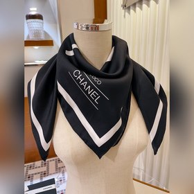 CHANEL Элегантный шелковый платок Чистый стиль Chanel, отлично с