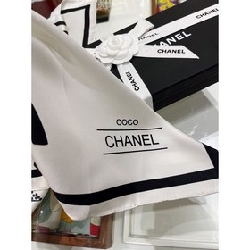 CHANEL Элегантный шелковый платок Чистый стиль Chanel, отлично с