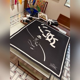 CHANEL Элегантный шелковый платок Чистый стиль Chanel, отлично с