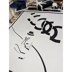CHANEL Элегантный шелковый платок Чистый стиль Chanel, отлично с