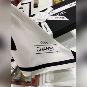 CHANEL Элегантный шелковый платок Чистый стиль Chanel, отлично с