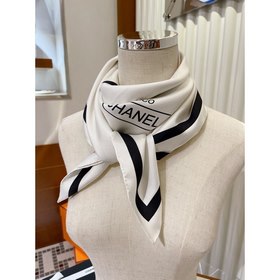 CHANEL Элегантный шелковый платок Чистый стиль Chanel, отлично с