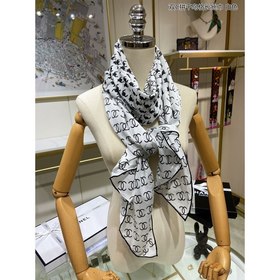 CHANEL Маленький шарф с двойным C-образным узором в клетку из то