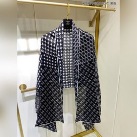 CHANEL Двойное C виде узора «тысяча птиц» из длинных нитей, 100%