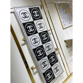 CHANEL Длинный шарф с двойным логотипом C 100% шелк высшего кач