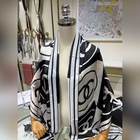 CHANEL Длинный шарф с двойным логотипом C 100% шелк высшего кач