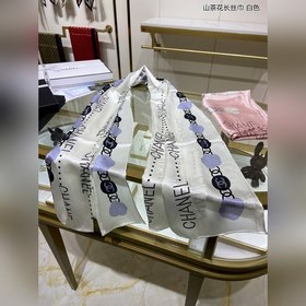 CHANEL Длинный шарф из чайного дерева  100% шелк высшего качест