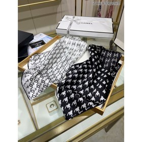 CHANEL Двойное C виде узора «тысяча птиц» из длинных нитей, 100%