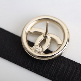 CHANEL Классические серьги с двойным C и круглым кольцом Новые се