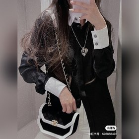 Chanel Кожаный колье сердечком Новое кожаное ожерелье Chanel с б