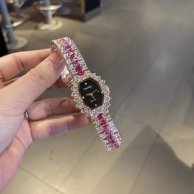 Часы Chanel с бриллиантами Модный, лаконичный, ретро-стиль [Розо