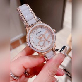 Женские часы Chanel  Импортный кварцевый механизм, корпус из нер