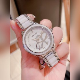 Женские часы Chanel  Импортный кварцевый механизм, корпус из нер
