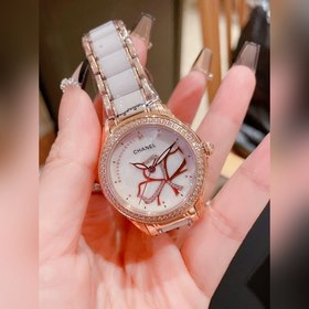 Женские часы Chanel  Импортный кварцевый механизм, корпус из нер
