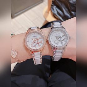 Женские часы Chanel  Импортный кварцевый механизм, корпус из нер