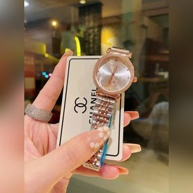 CHANEL Модные часы с металлическим ремешком Новейшая модель лакон