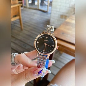 CHANEL Chanel Простой и модный часы Изысканный стиль. Прочные сте