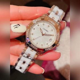 Женские часы Chanel  Импортный кварцевый механизм, корпус из нер