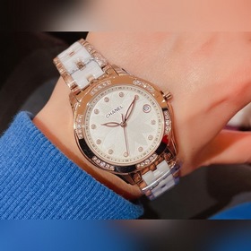 Женские часы Chanel  Импортный кварцевый механизм, корпус из нер