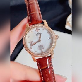 CHANEL Изысканные женские часы Ремешок ： ремешок из натуральной